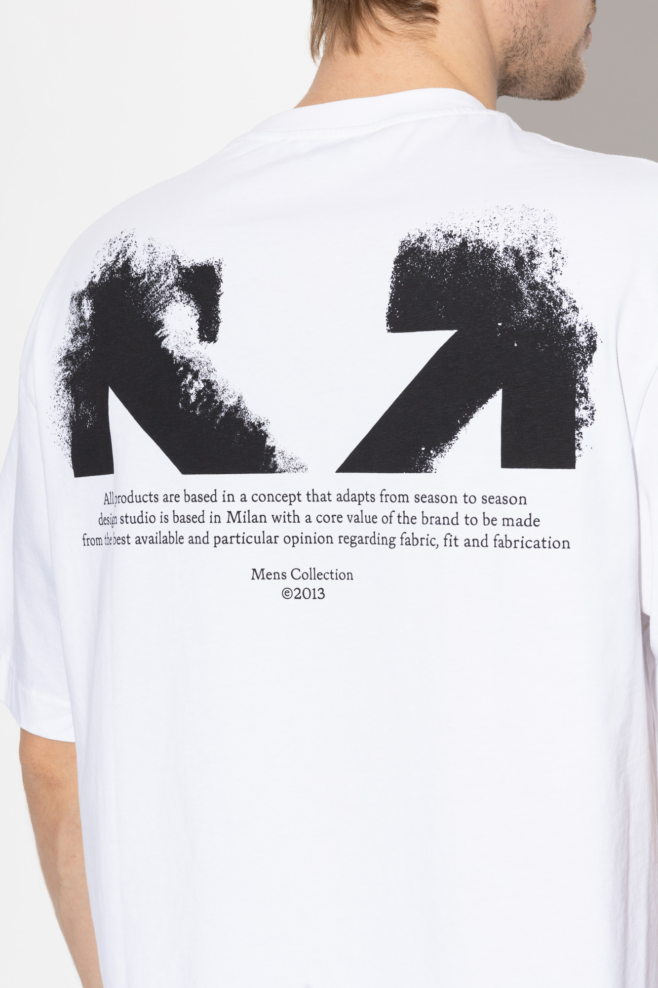 Off-White T-shirt with printed logo | Men's | Vitkac